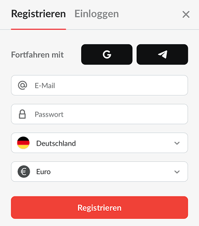 Erstellen Sie ein Konto Erstellen Sie ein Konto