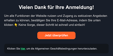 Bestätigen Sie Ihr Profil Bestätigen Sie Ihr Profil