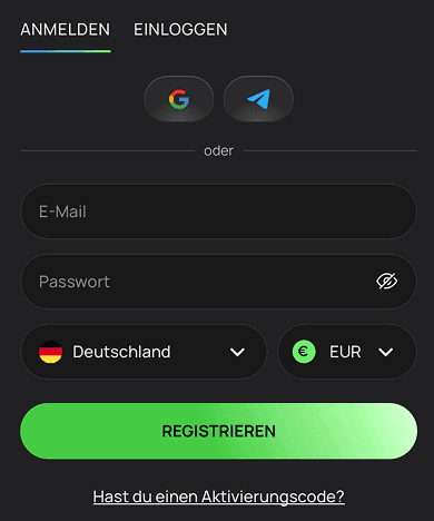 Erstellen Sie ein Konto Erstellen Sie ein Konto