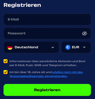 Erstellen Sie ein Konto