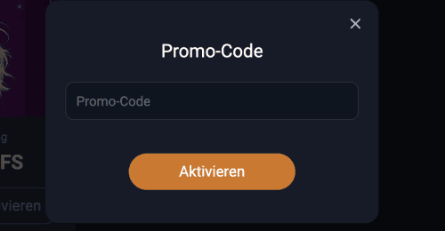 Aktivieren Sie den Bonus manuell Aktivieren Sie den Bonus manuell