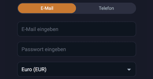 Registrieren Sie Ihr Konto. Registrieren Sie Ihr Konto.